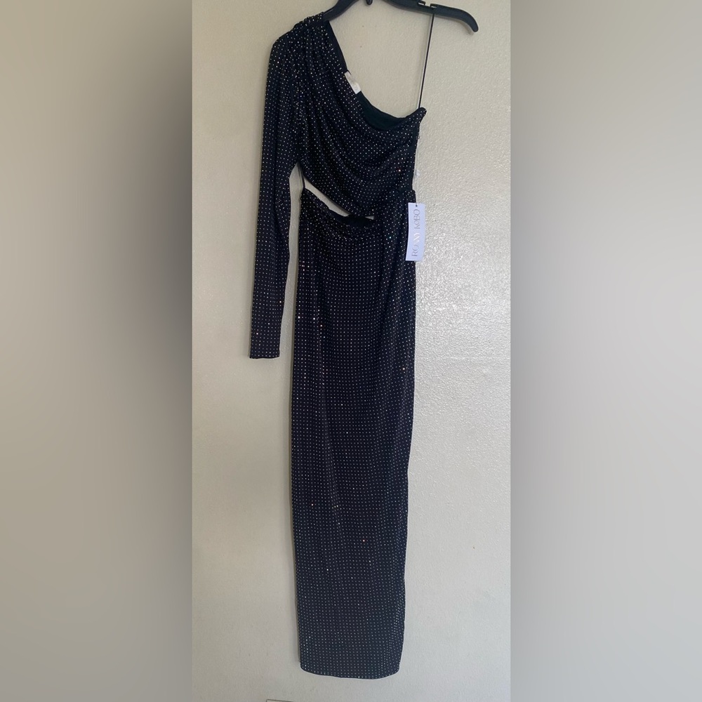 Ronny Kobo Collection Black Polka Dot Dress